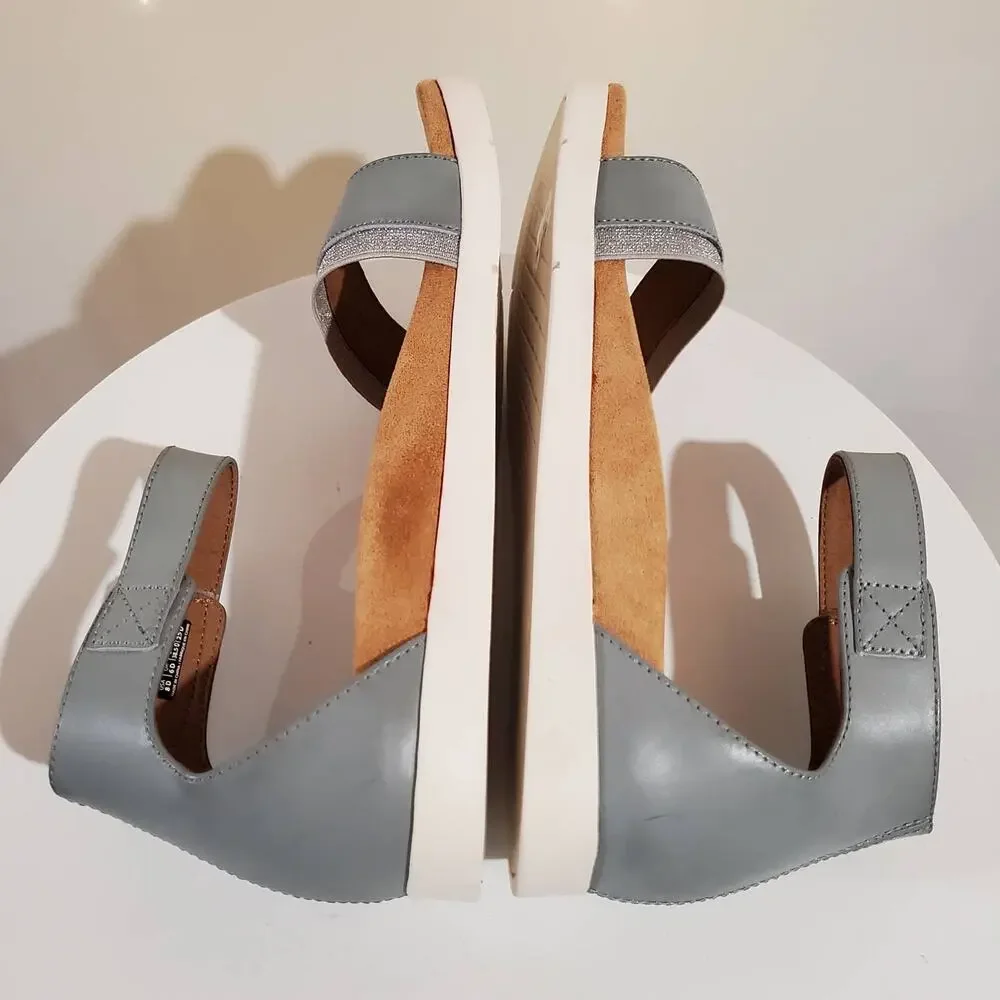 Ankle-Strap Women's Sandals in Light Blue
